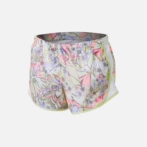 Nike Girls Dri-Fit Pastel Floral Print Tempo Running Athletic Shorts XL